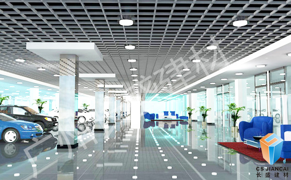 鋁格柵安裝效果圖 鋁格柵安裝效果圖